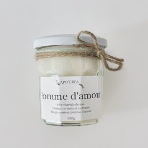 Bougie pomme d’amour 130g