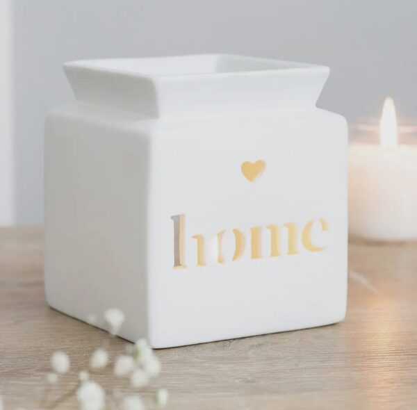 Brûleur de fondant blanc carré "Home"